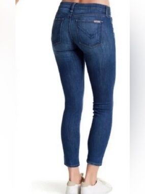 Hudson Jeans Krista Crop Jeans Dark Wash Distressed 29